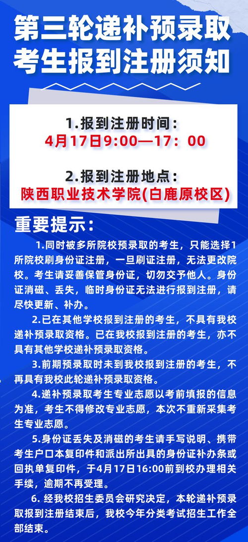 陕西职业技术学院2026年分类考试第三轮递补预录取工作公告 技术服务与技术转让的推进与机遇